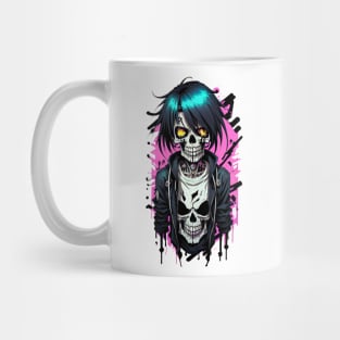 Emo Zombie Skull Mug